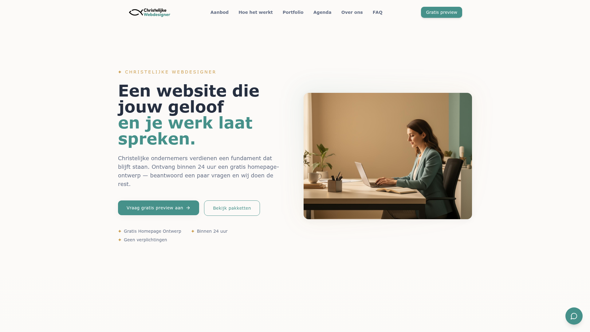 Website ontwerp voor Christelijke Webdesigner - Webdesign door Refreshed Webdesign