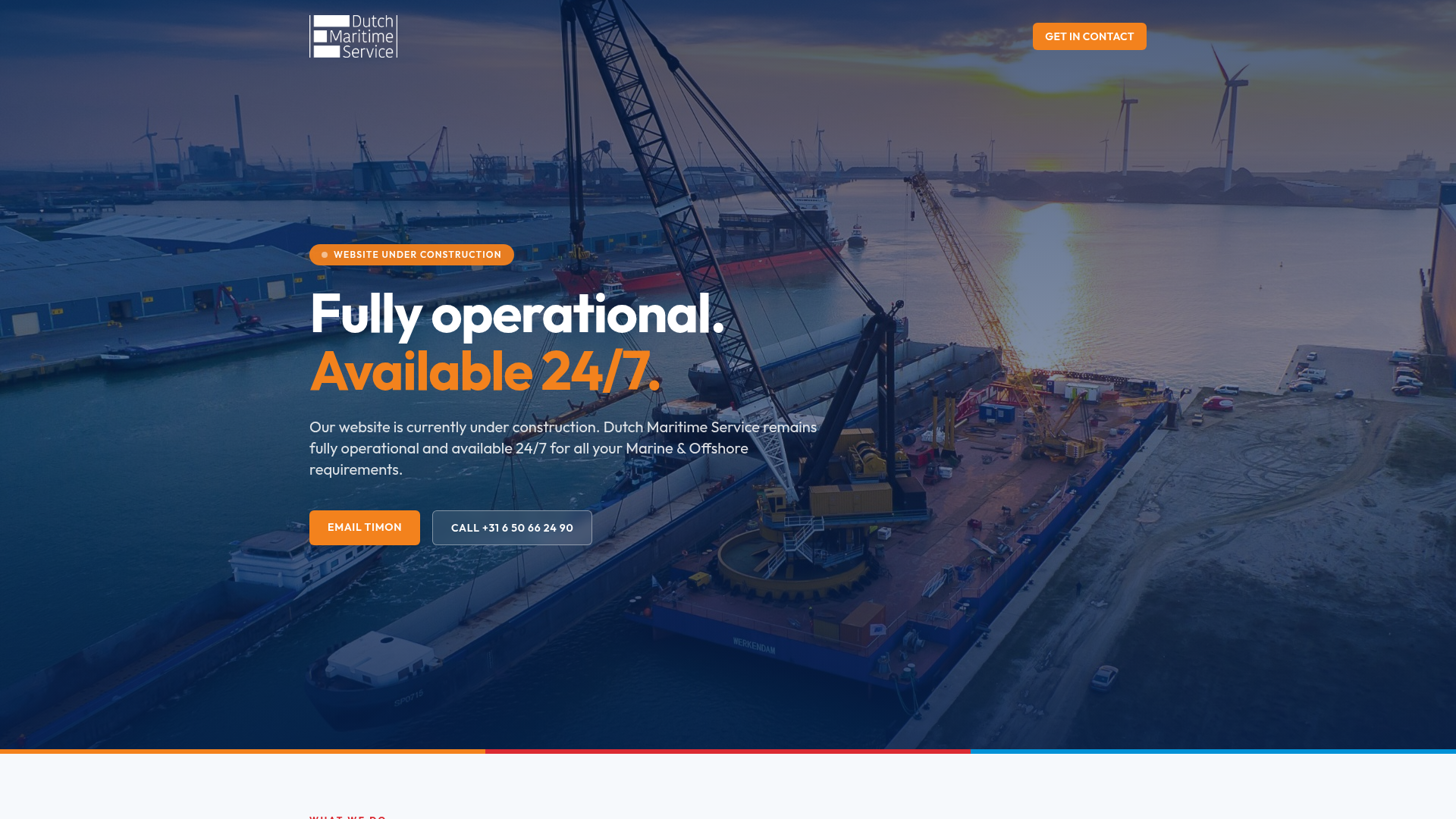 Website ontwerp voor Dutch Maritime Service - Webdesign door Refreshed Webdesign