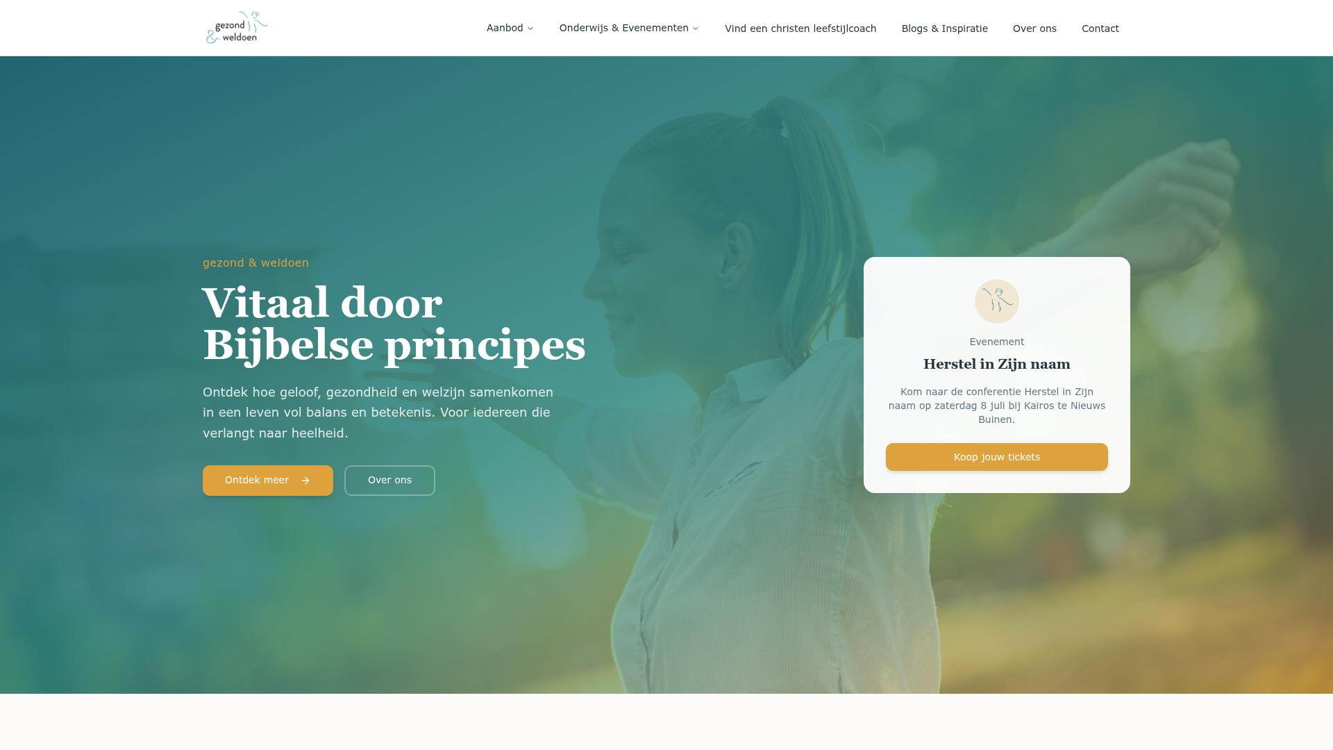 Website ontwerp voor Gezond & Weldoen - Webdesign + SEO door Refreshed Webdesign