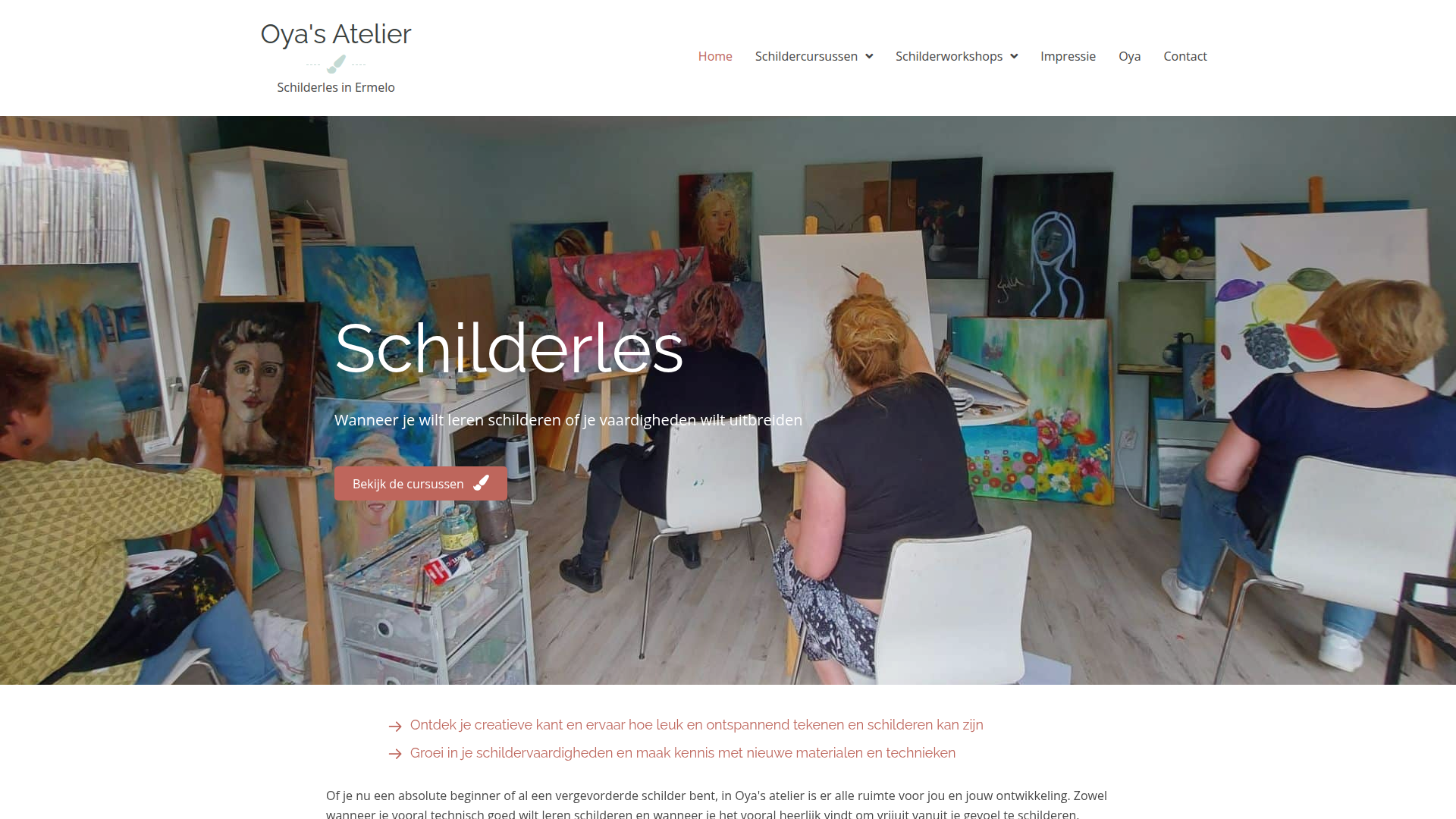 Website ontwerp voor Oya's Atelier - Webdesign + Branding door Refreshed Webdesign