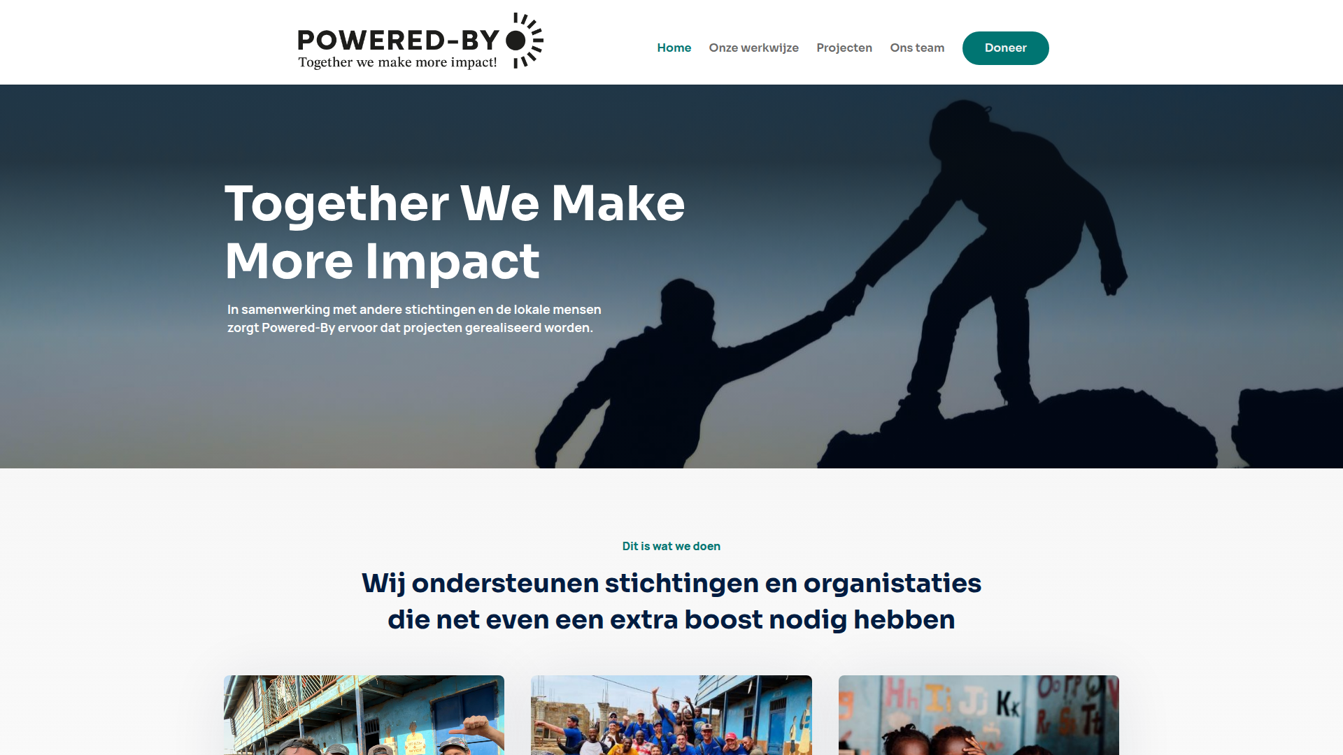 Website ontwerp voor Powered By - Webdesign + SEO door Refreshed Webdesign