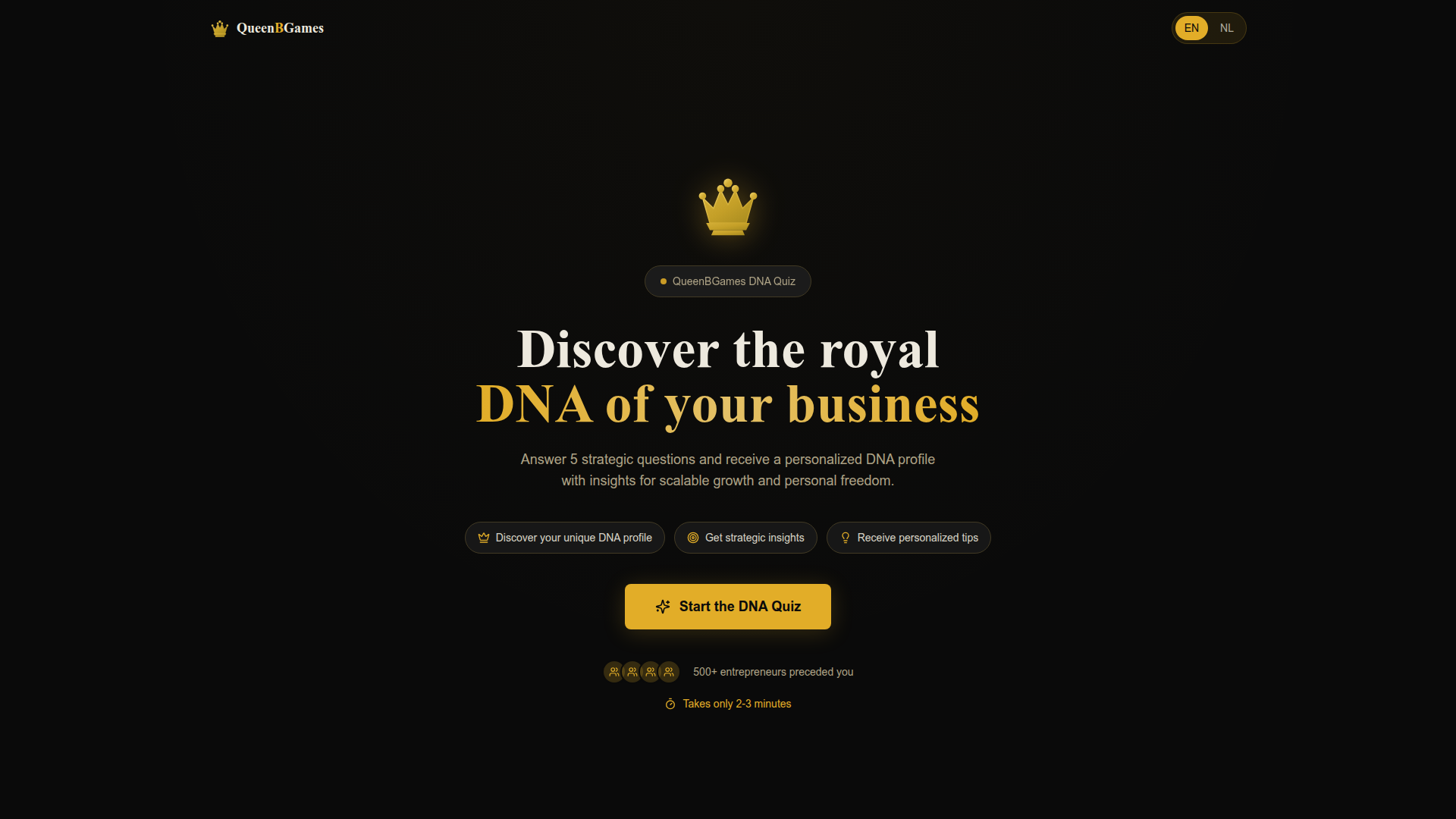 Website ontwerp voor QueenBGames - WinstFunnel + Webdesign door Refreshed Webdesign