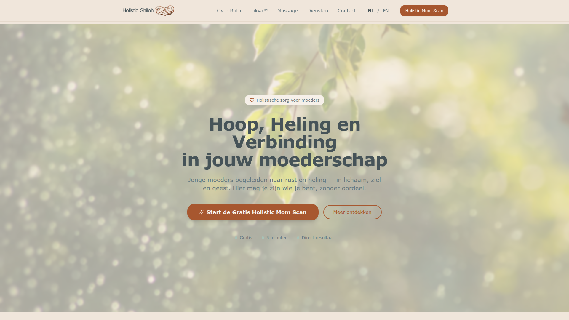 Website ontwerp voor Holistic Shiloh - WinstFunnel + Webdesign door Refreshed Webdesign